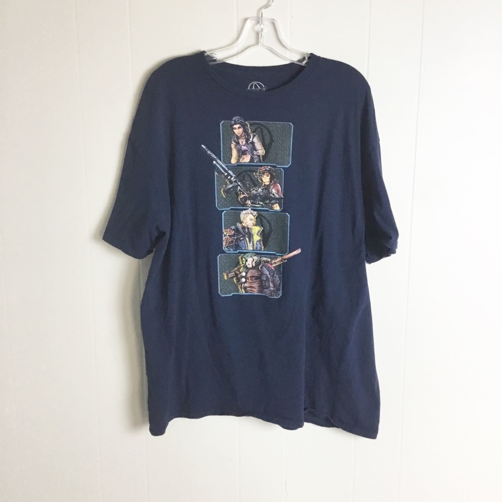 BorderLands 3 Tee Shirt 2XL Game Blue Mens
